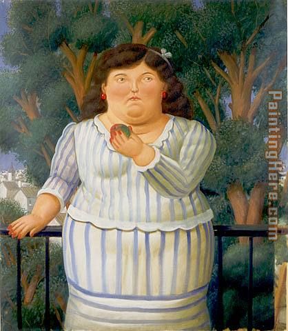 Fernando Botero En El Balcon